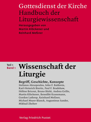 cover image of Gottesdienst der Kirche. Handbuch der Liturgiewissenschaft / Wissenschaft der Liturgie